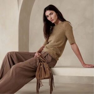 NWT Banana Republic Nezha Merino Ribbed Sweater